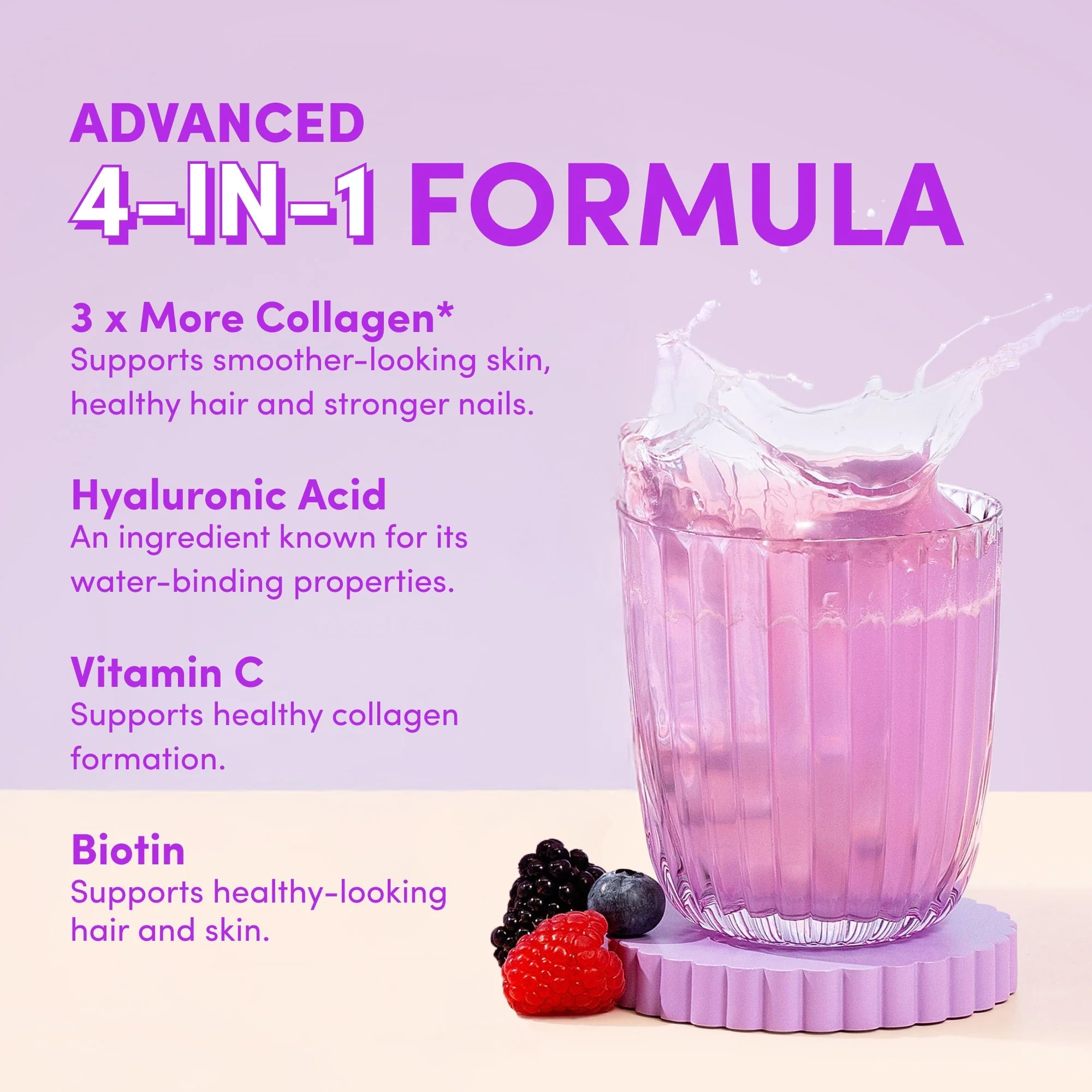 Mixed Berry Collagen Powder - 560g - Image 4