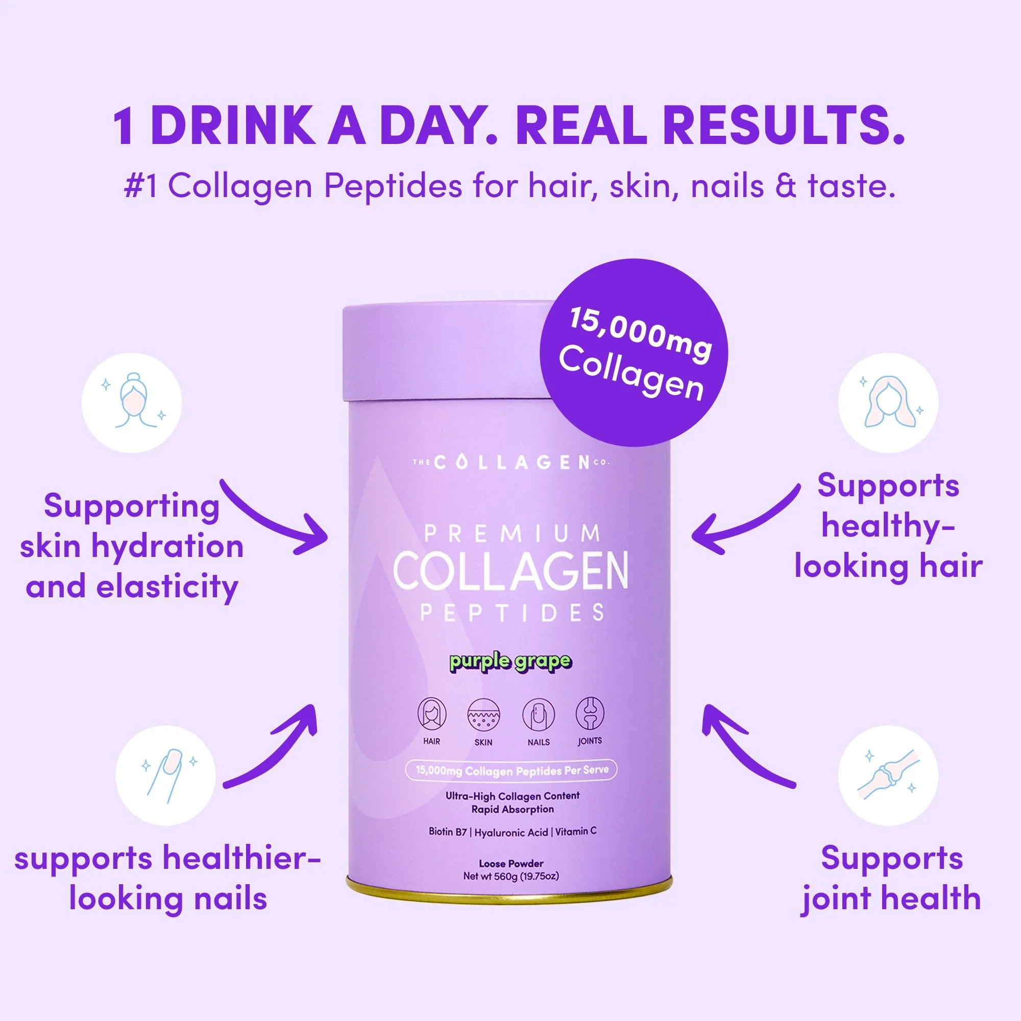 Purple Grape Collagen Powder - 560g - Image 4