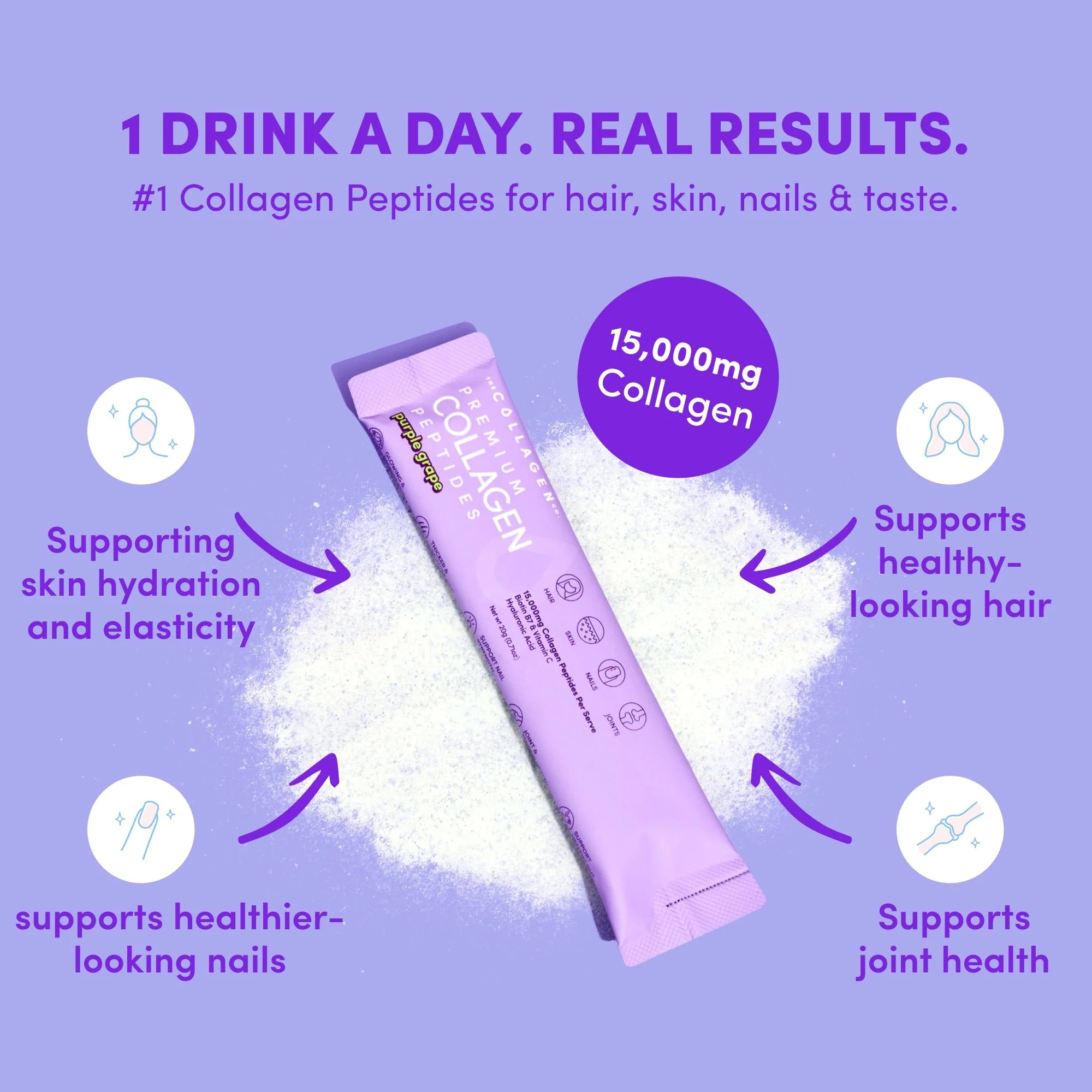 Purple Grape Collagen Sachets - 280g - Image 4