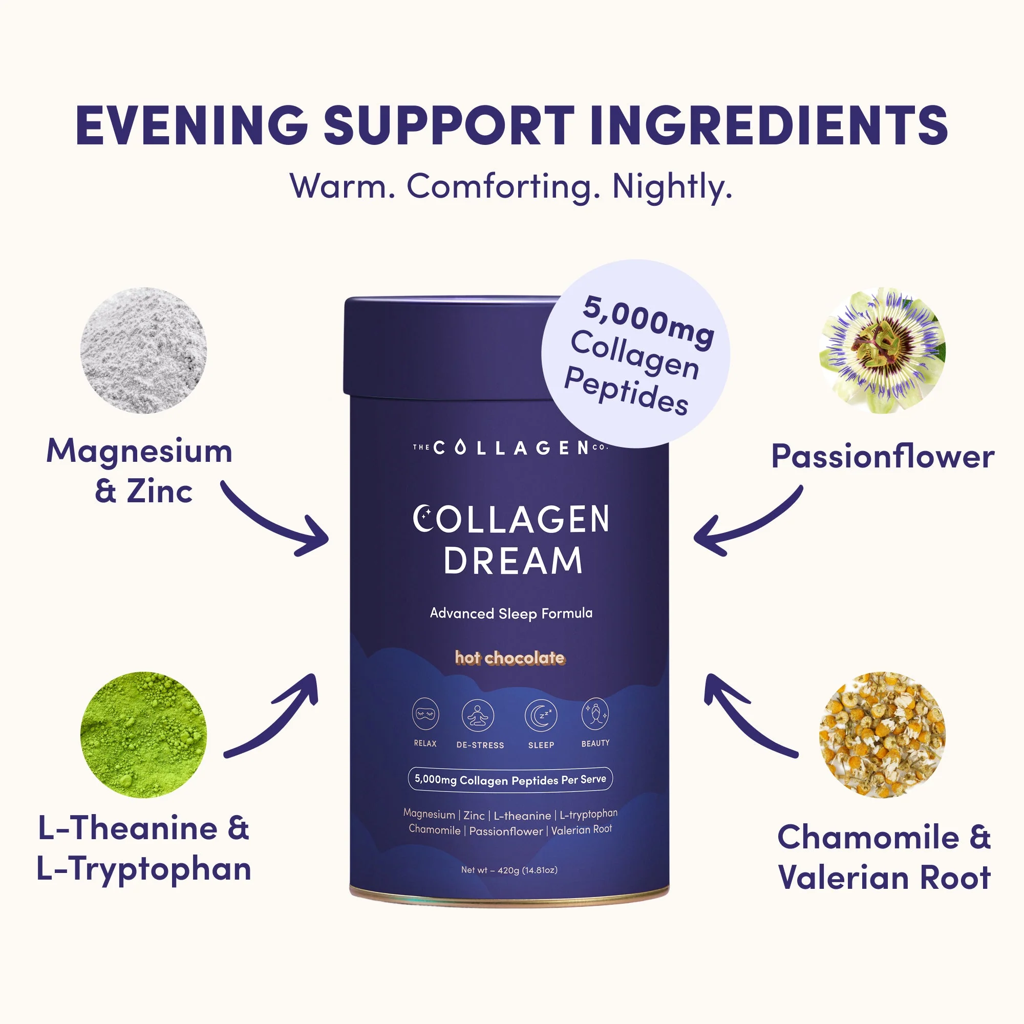 Collagen Dream Advanced Sleep Formula Hot Chocolate - 420g - Image 4