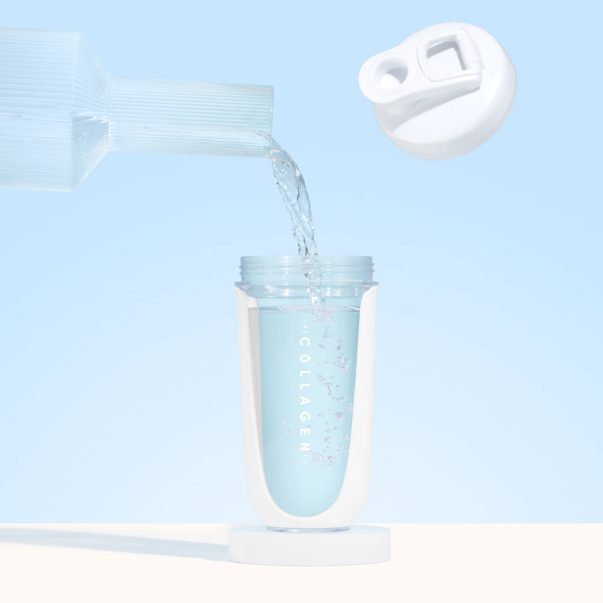White Collagen Protein Shaker - 600ml